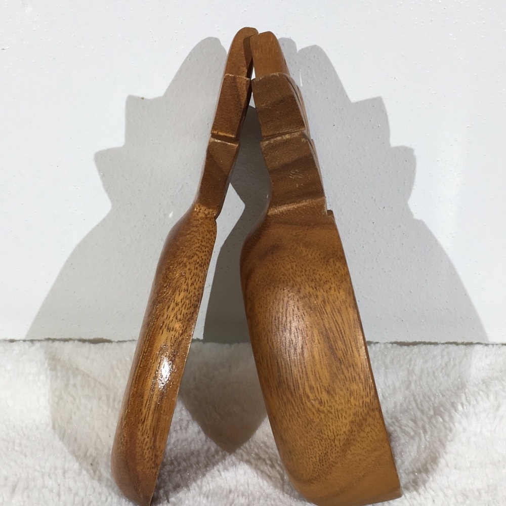 Vintage Pineapple Wooden Serving dish - set of 2 - Picture 4 of 8